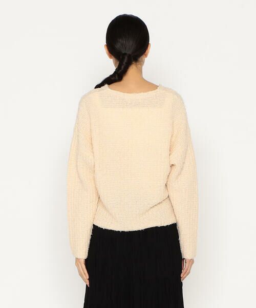 Precious Mild / プレシャスマイルド ニット・セーター | 〔 +サイズ 〕 ツィード柄 Vネックプルオーバー | 詳細11