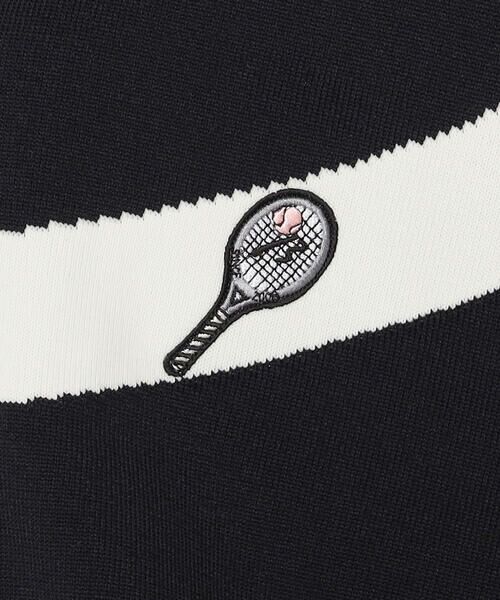 Precious Mild / プレシャスマイルド カーディガン・ボレロ | 半円ライン入り ニットパーカー | 詳細11