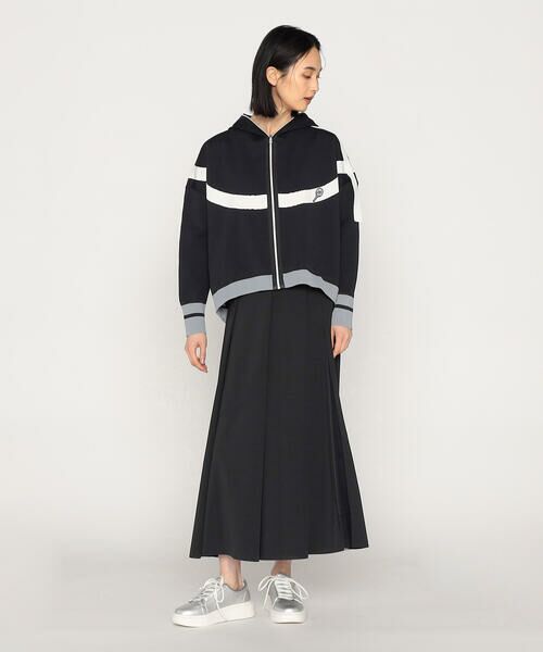 Precious Mild / プレシャスマイルド カーディガン・ボレロ | 半円ライン入り ニットパーカー | 詳細2