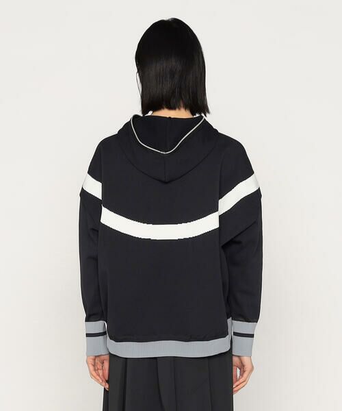 Precious Mild / プレシャスマイルド カーディガン・ボレロ | 半円ライン入り ニットパーカー | 詳細6