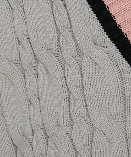 Precious Mild / プレシャスマイルド ニット・セーター | Vネックテニスワッペン付き ニットプルオーバー | 詳細12