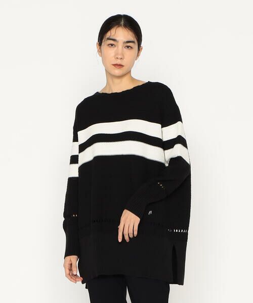 Precious Mild / プレシャスマイルド ニット・セーター | 二本ライン リンクス柄ニットプルオーバー | 詳細4