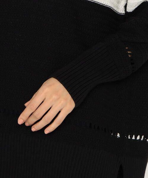 Precious Mild / プレシャスマイルド ニット・セーター | 二本ライン リンクス柄ニットプルオーバー | 詳細9