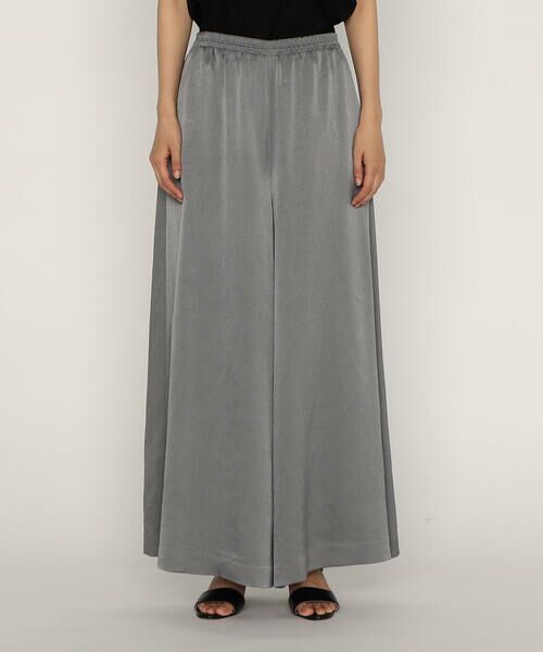 Precious Mild / プレシャスマイルド その他パンツ | 〔 +サイズ 〕ハンマーサテンワイドパンツ | 詳細7