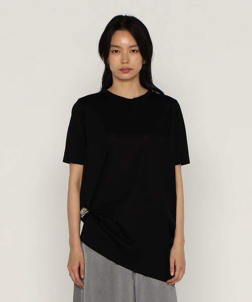 Precious Mild / プレシャスマイルド Tシャツ | 〔 +サイズ 〕ITADAKI天竺ブローチ付きロングTシャツ | 詳細9