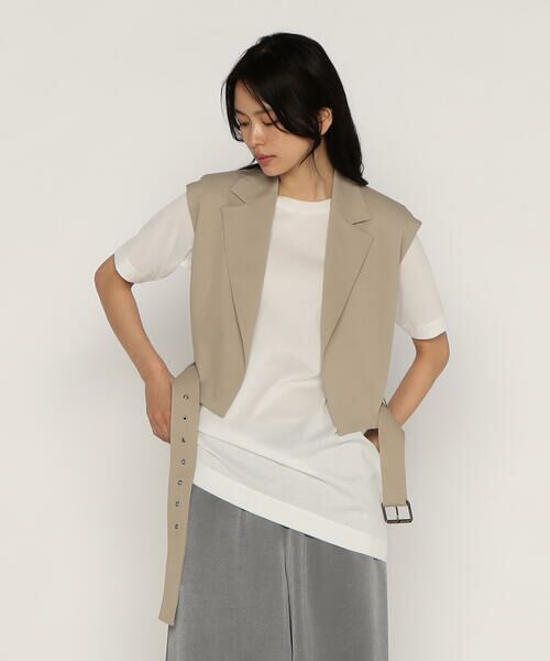 Precious Mild / プレシャスマイルド ベスト | 〔 +サイズ 〕ヴィスコースウールツイル ジレロ | 詳細13