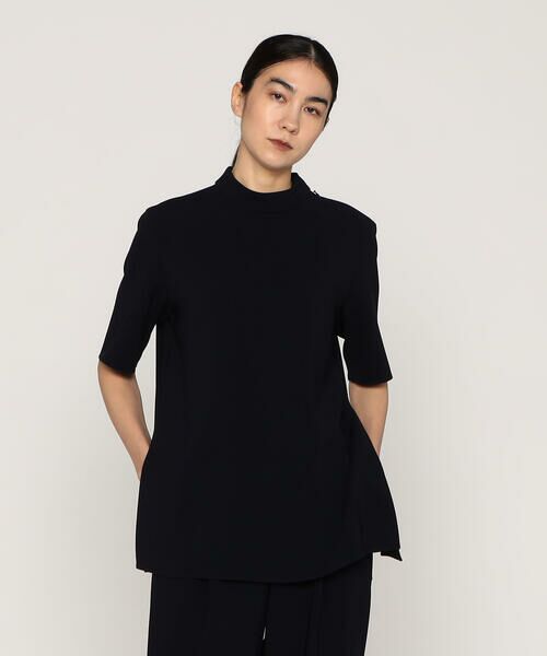 Precious Mild/プレシャスマイルド 〔 +サイズ 〕 ソアパールコンパクト ブラウス 09:ネイビー 13号 Precious Mild/プレシャスマイルド 〔 +サイズ 〕 ソアパールコンパクト ブラウス 09:ネイビー 13号