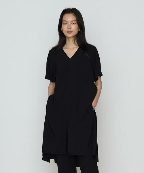 Precious Mild / プレシャスマイルド ロング・マキシ丈ワンピース | 〔 +サイズ 〕 リサイクルダブルクロス  ドレス | 詳細8