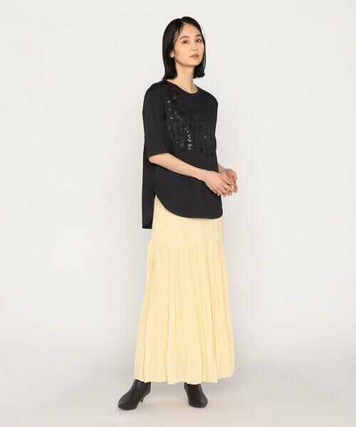 Precious Mild / プレシャスマイルド Tシャツ | 〔 +サイズ 〕 プレミアムスムース スパンコール×合皮Tシャツ | 詳細14