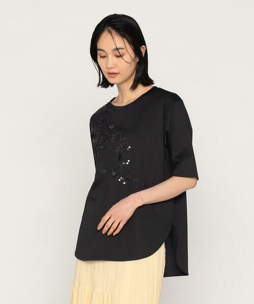 Precious Mild / プレシャスマイルド Tシャツ | 〔 +サイズ 〕 プレミアムスムース スパンコール×合皮Tシャツ | 詳細15