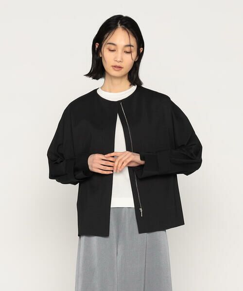 Precious Mild / プレシャスマイルド ブルゾン | 〔 +サイズ 〕 トリコットリバーポンチ ブルゾン | 詳細5