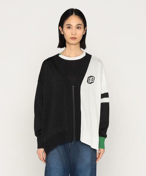 Precious Mild / プレシャスマイルド ニット・セーター | ビーズワッペン付き Vネックニットカーディガン | 詳細5