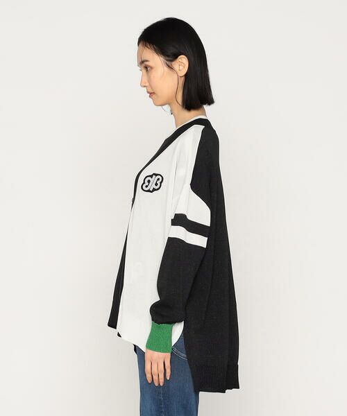 Precious Mild / プレシャスマイルド ニット・セーター | ビーズワッペン付き Vネックニットカーディガン | 詳細6