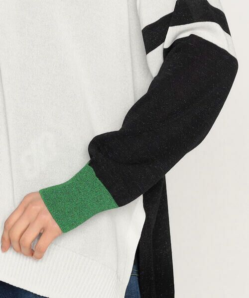 Precious Mild / プレシャスマイルド ニット・セーター | ビーズワッペン付き Vネックニットカーディガン | 詳細9