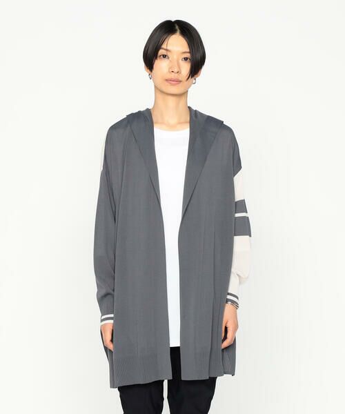 Precious Mild / プレシャスマイルド カーディガン・ボレロ | フーディー 配色ライン入りカーディガン | 詳細16