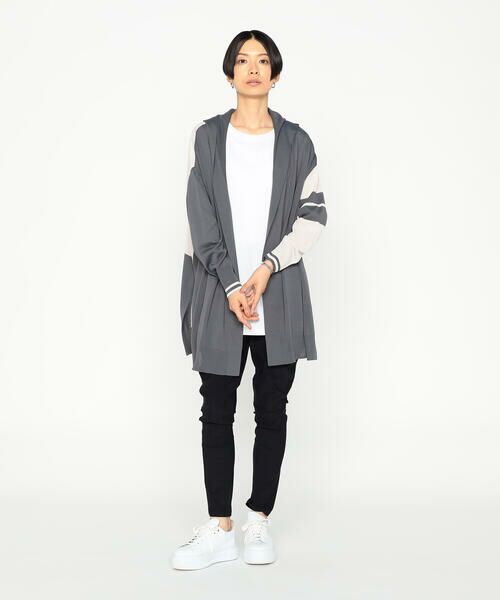 Precious Mild / プレシャスマイルド カーディガン・ボレロ | フーディー 配色ライン入りカーディガン | 詳細13