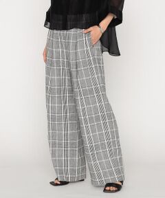 Precious Mild / プレシャスマイルド その他パンツ | グレンチェック ワイドパンツ