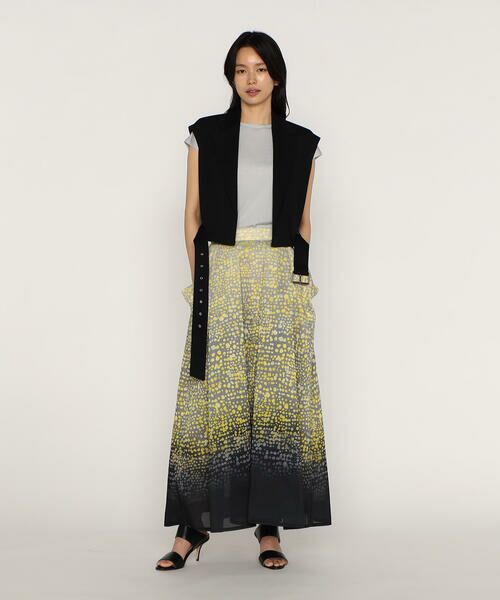 Precious Mild / プレシャスマイルド ロング・マキシ丈スカート | ミモザプリントロングスカート | 詳細2