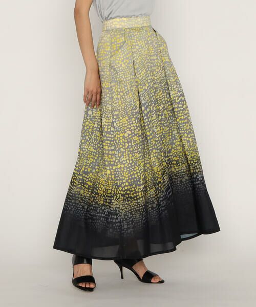 Precious Mild / プレシャスマイルド ロング・マキシ丈スカート | ミモザプリントロングスカート | 詳細4
