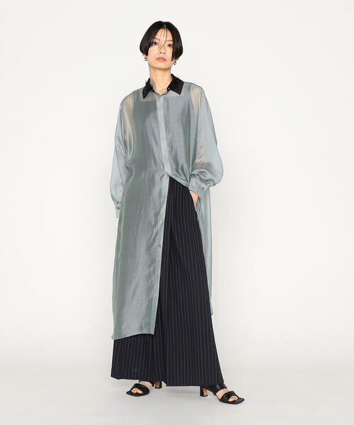 Precious Mild / プレシャスマイルド その他パンツ | マニッシュストライプ ワイドパンツ | 詳細4