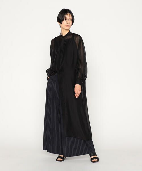 Precious Mild / プレシャスマイルド シャツ・ブラウス | テンセルオーガンジー ロングシャツ | 詳細1