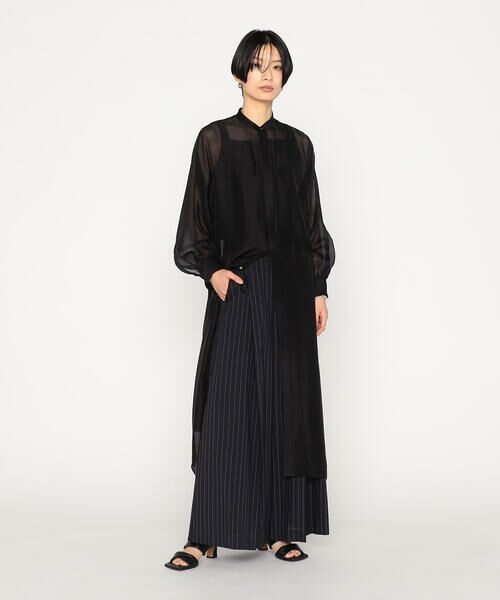 Precious Mild / プレシャスマイルド シャツ・ブラウス | テンセルオーガンジー ロングシャツ | 詳細2