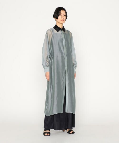 Precious Mild / プレシャスマイルド シャツ・ブラウス | テンセルオーガンジー ロングシャツ | 詳細6