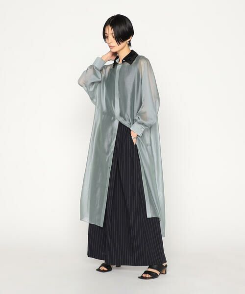 Precious Mild / プレシャスマイルド シャツ・ブラウス | テンセルオーガンジー ロングシャツ | 詳細8