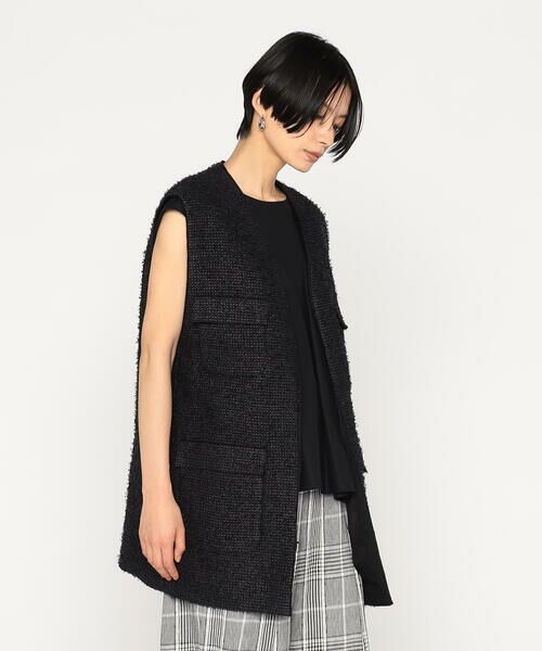 Precious Mild / プレシャスマイルド ベスト | 〔 +サイズ 〕和紙カラミ ジレ | 詳細11