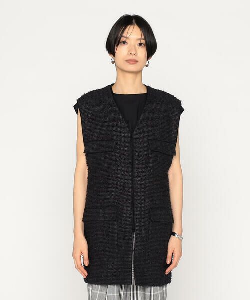 Precious Mild / プレシャスマイルド ベスト | 〔 +サイズ 〕和紙カラミ ジレ | 詳細12