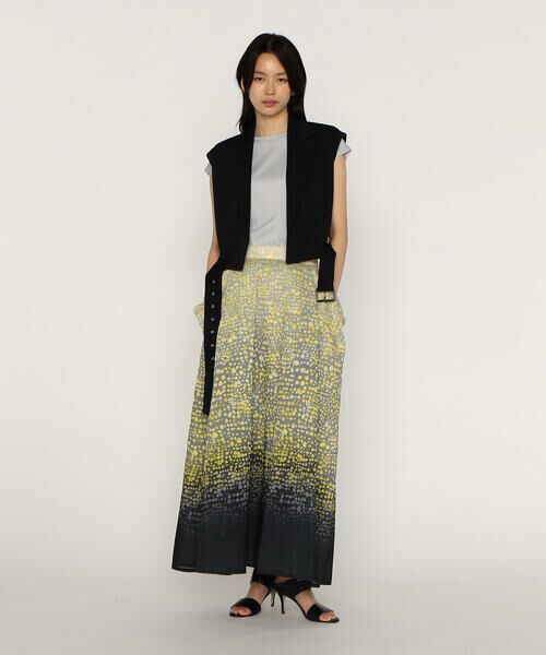 Precious Mild / プレシャスマイルド ロング・マキシ丈スカート | 〔 +サイズ 〕ミモザプリントロングスカート | 詳細3