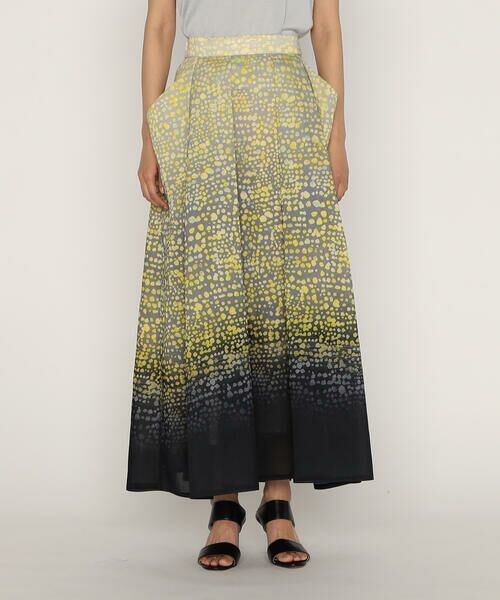 Precious Mild / プレシャスマイルド ロング・マキシ丈スカート | 〔 +サイズ 〕ミモザプリントロングスカート | 詳細5