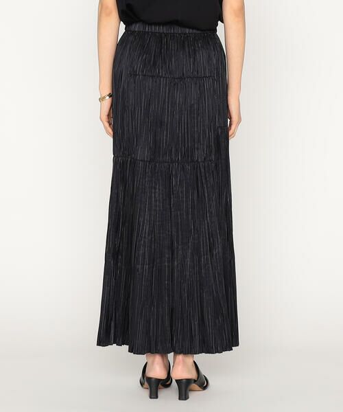 Precious Mild / プレシャスマイルド ロング・マキシ丈スカート | 〔 +サイズ 〕マニッシュストライプタフタ プリーツスカート | 詳細12