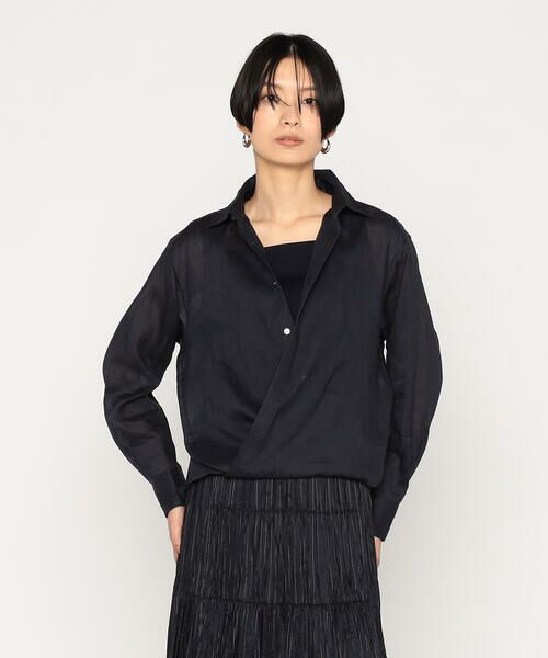 Precious Mild / プレシャスマイルド シャツ・ブラウス | 〔 +サイズ 〕 マニッシュストライプ シャツ | 詳細2