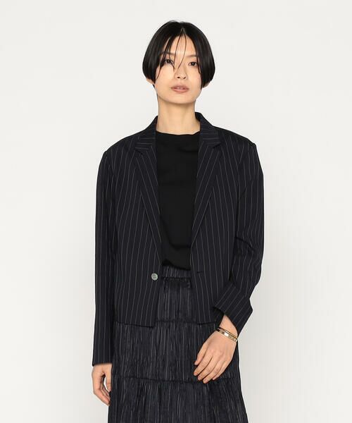 Precious Mild / プレシャスマイルド その他アウター | 〔 +サイズ 〕 マニッシュストライプ ジャケット | 詳細8