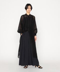 Precious Mild / プレシャスマイルド シャツ・ブラウス | 〔 +サイズ 〕 テンセルオーガンジー ロングシャツ