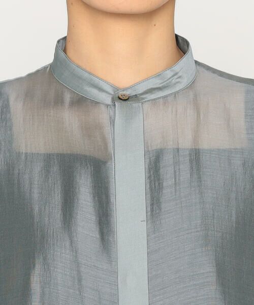 Precious Mild / プレシャスマイルド シャツ・ブラウス | 〔 +サイズ 〕 テンセルオーガンジー ロングシャツ | 詳細9