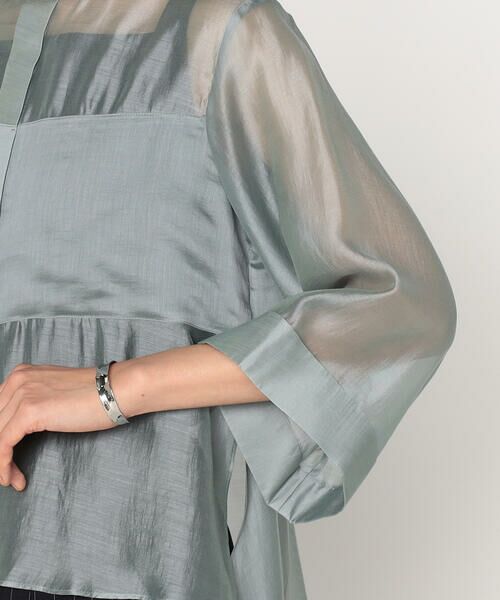 Precious Mild / プレシャスマイルド シャツ・ブラウス | 〔 +サイズ 〕 テンセルオーガンジー シャツ | 詳細17