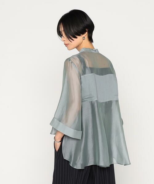 Precious Mild / プレシャスマイルド シャツ・ブラウス | 〔 +サイズ 〕 テンセルオーガンジー シャツ | 詳細10