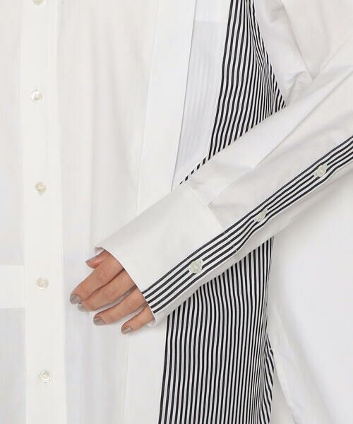Precious Mild / プレシャスマイルド シャツ・ブラウス | ストライプ切替 シャツ | 詳細12