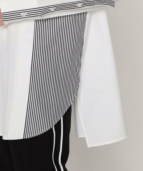 Precious Mild / プレシャスマイルド シャツ・ブラウス | ストライプ切替 シャツ | 詳細13