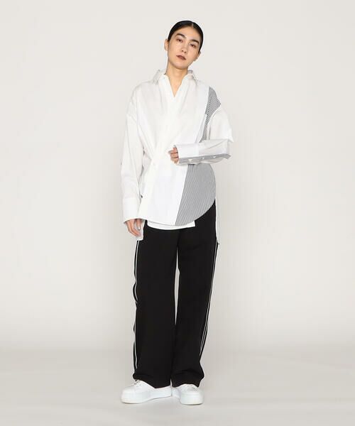 Precious Mild / プレシャスマイルド シャツ・ブラウス | ストライプ切替 シャツ | 詳細4