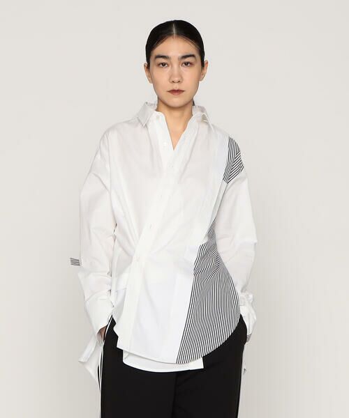 Precious Mild / プレシャスマイルド シャツ・ブラウス | ストライプ切替 シャツ | 詳細6