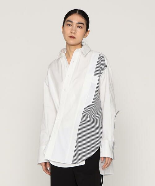 Precious Mild / プレシャスマイルド シャツ・ブラウス | ストライプ切替 シャツ | 詳細7