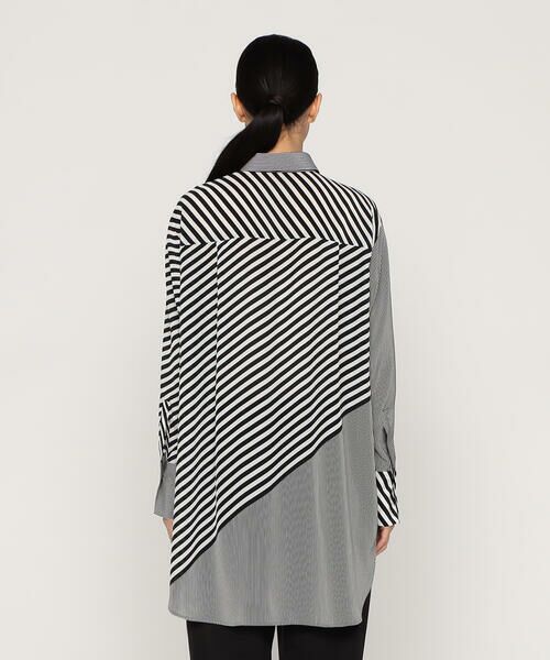 Precious Mild / プレシャスマイルド シャツ・ブラウス | パネルストライプ シャツ | 詳細6