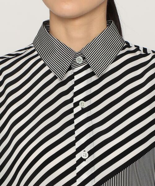 Precious Mild / プレシャスマイルド シャツ・ブラウス | パネルストライプ シャツ | 詳細7