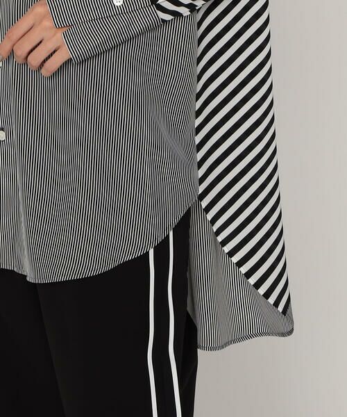 Precious Mild / プレシャスマイルド シャツ・ブラウス | パネルストライプ シャツ | 詳細9