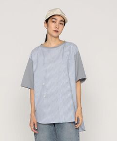 Precious Mild / プレシャスマイルド カットソー | ポリエステルストライプ プルオーバー