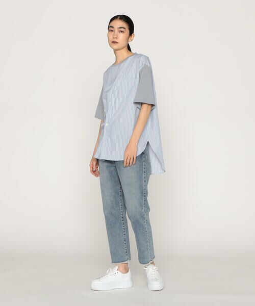 Precious Mild / プレシャスマイルド カットソー | ポリエステルストライプ プルオーバー | 詳細4