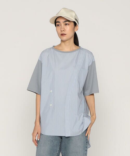 Precious Mild / プレシャスマイルド カットソー | ポリエステルストライプ プルオーバー | 詳細5